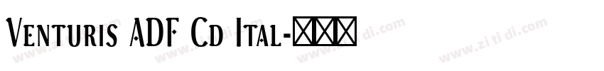 Venturis ADF Cd Ital字体转换 Venturis ADF Cd Ital字体转换